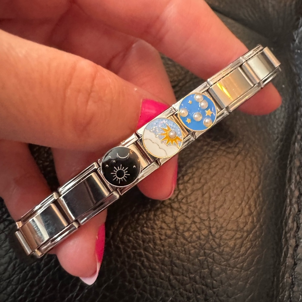 Celestial Italian Charm Bracelet w